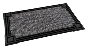 Grassworx Clean Machine Series 10374051 Door Mat, 30 in L, 18 in W, Rectangular, Capitol Pattern, Cinder