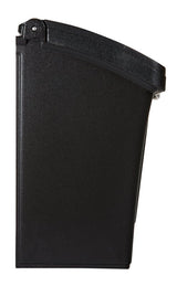 Pro-Df P55001 Small Mailbox, 440 cu-in, Plastic, Textured, Black, 15-1/2 in W, 4.13 in D, 6-1/2 in H