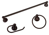 Boston Harbor 5003ORB Bath Hardware Set, Steel/Stainless Steel/Zinc, Oil-Rubbed Bronze, 3 -Piece, For: Bathroom