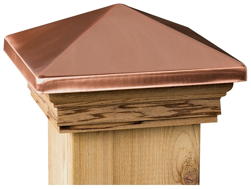 Maine Ornamental 72217 Post Cap, 4 in L, 4 in W, Cedar Wood