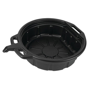 Performance Tool W4071 Oil Drain Pan, 4.5 gal Capacity, Rectangular, Polyethylene, Black