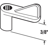 Prime-Line PL 7774 Window Screen Clip with Screw, Plastic, White