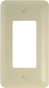 Amerelle 935RAL Wallplate, 5 in L, 2-13/16 in W, 1 -Gang, Steel, Light Almond