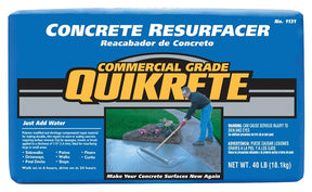 Quikrete 113143 Concrete Resurfacer, Granules, Gray/Gray-Brown, 40 lb Bag