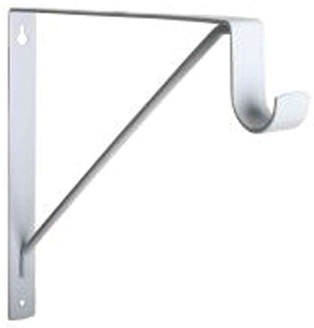 Knape & Vogt KV 1195 1195 WH Heavy-Duty Closet Rod and Shelf Bracket, 500 lb, 10 in H, Steel, Pack of 10