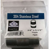 Smith-Cooper 3/4 in. MPT Stainless Steel 2-1/2 in. L Nipple