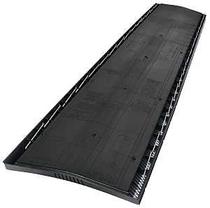 GAF COBRA CRV3 Exhaust Vent, 4 ft L, Polypropylene, Black, Pack of 10