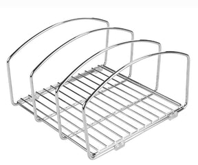 Interdesign 48710 Cookware Organizer, Steel, Chrome-Plated, 8.4 in L, 9.95 in W, 9.95 in H, Pack of 4