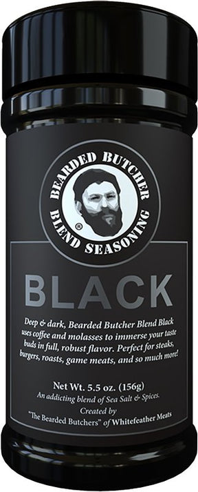 Bearded Butcher Black-5.5OZ Seasoning, Black Blend, 5.5 oz