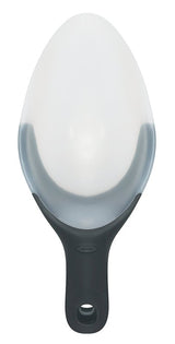 Good Grips 1067686 Scoop, 8 oz Volume, 11 in L, Plastic, Black/Clear