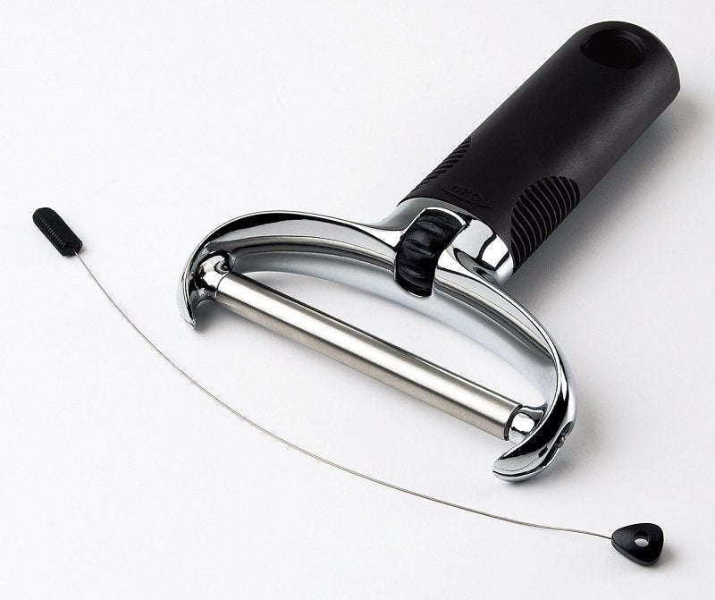 Good Grips 1071567V3 Cheese Slicer, Zinc Blade, Dishwasher Safe: Yes