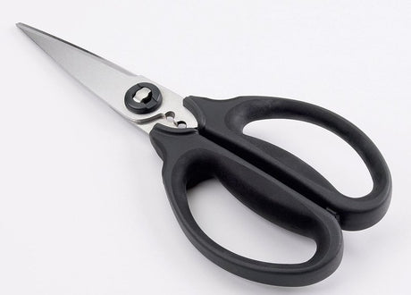 Good Grips 1072121 Kitchen and Herb Scissors, Stainless Steel Blade, Plastic Handle, Black, 8-3/4 in OAL