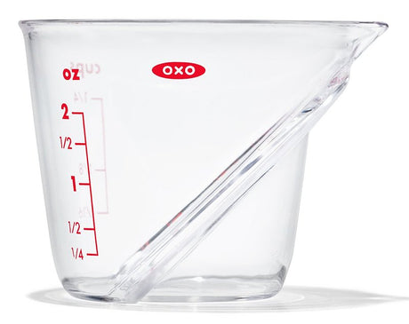 Good Grips 1109880 Measuring Cup, 2 oz Capacity, Plastic, Clear