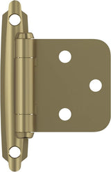Amerock BPR3429BBZ Cabinet Hinge, 110 deg Hinge Opening, Self-Closing Close, Golden Champagne