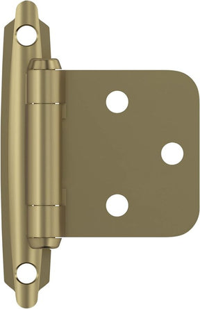 Amerock BPR3429BBZ Cabinet Hinge, 110 deg Hinge Opening, Self-Closing Close, Golden Champagne