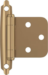 Amerock BPR3429CZ Cabinet Hinge, 110 deg Hinge Opening, Self-Closing Close, Champagne Bronze