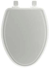 Mayfair 147SLOW-000 Toilet Seat, Elongated, Molded Wood/Plastic, White