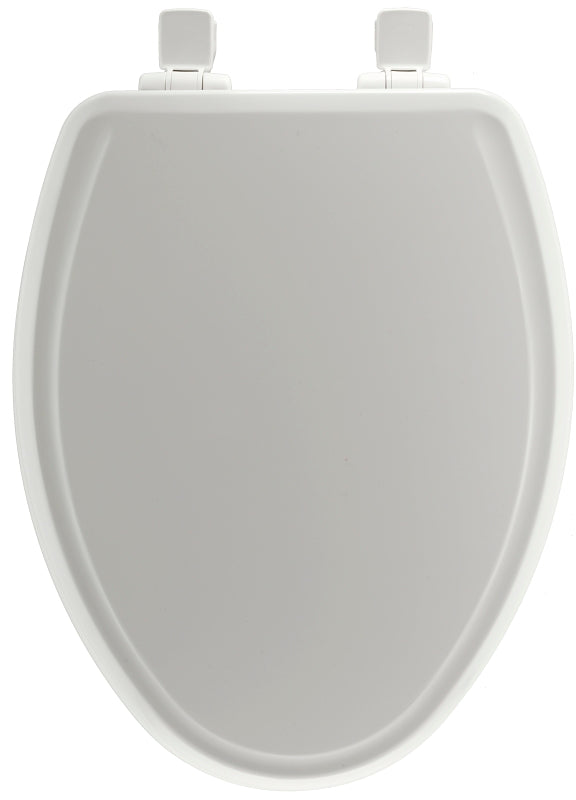 Mayfair 148SLOWA-000/148E Toilet Seat, Elongated, Molded Wood, White, Twist Hinge