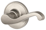 Schlage J Series J170LAS619RH Right Hand Dummy Lever, Mechanical Lock, Satin Nickel, Right Hand, Metal, Residential