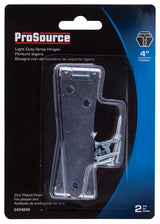 ProSource LSH-Z04-C2PS Strap Hinge, 1.4 mm Thick Leaf, 4 in, Steel, 180 Range of Motion