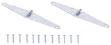 ProSource LSH-Z04-C2PS Strap Hinge, 1.4 mm Thick Leaf, 4 in, Steel, 180 Range of Motion