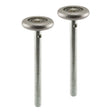 Prime-Line GD 52212 Door Roller, 4-1/8 in L Axle, 1-7/8 in Dia Roller, 7/16 in W Roller, Galvanized Steel, Silver