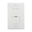Eaton VS306U-W Vacancy Sensor Switch, 5 A, 120 V, 1 -Pole, Motion Sensor, 180 deg Sensing, 450 sq-ft Sensing, White