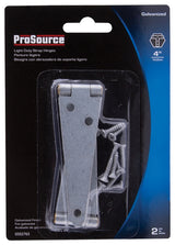 ProSource LSH-G04-C2PS Strap Hinge, 1.4 mm Thick Leaf, 4 in, Steel, 180 Range of Motion