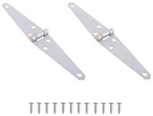 ProSource LSH-G04-C2PS Strap Hinge, 1.4 mm Thick Leaf, 4 in, Steel, 180 Range of Motion