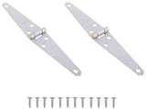 ProSource LSH-G04-C2PS Strap Hinge, 1.4 mm Thick Leaf, 4 in, Steel, 180 Range of Motion