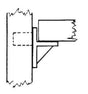 Knape & Vogt 335 335P CL Shelf Support Pin, Plastic, Clear