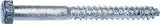 Midwest Fastener 05570 Lag Screw, 5/16-9 Thread, 3 in OAL, 2 Grade, Galvanized Steel, SAE Measuring