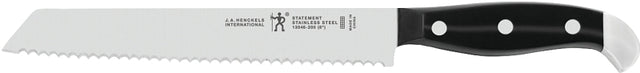 Henckels International Statement Series 13546-203 Bread Knife, Stainless Steel Blade, Black Handle, Serrated Blade