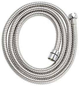 Plumb Pak PP825-43 Shower Hose, 72 in L Hose, Stainless Steel, Polished Chrome