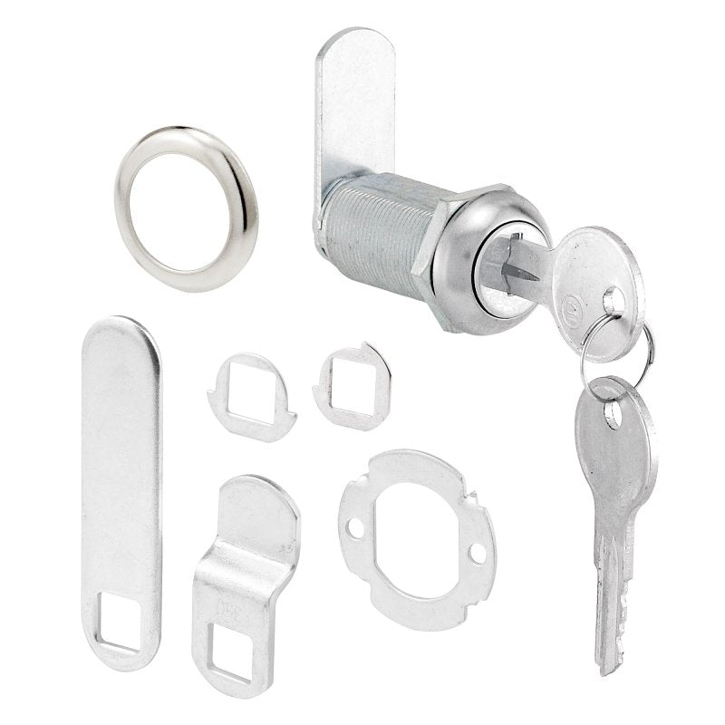 Defender Security U 9950KA Drawer and Cabinet Lock, Keyed Lock, Stainless Steel, Chrome