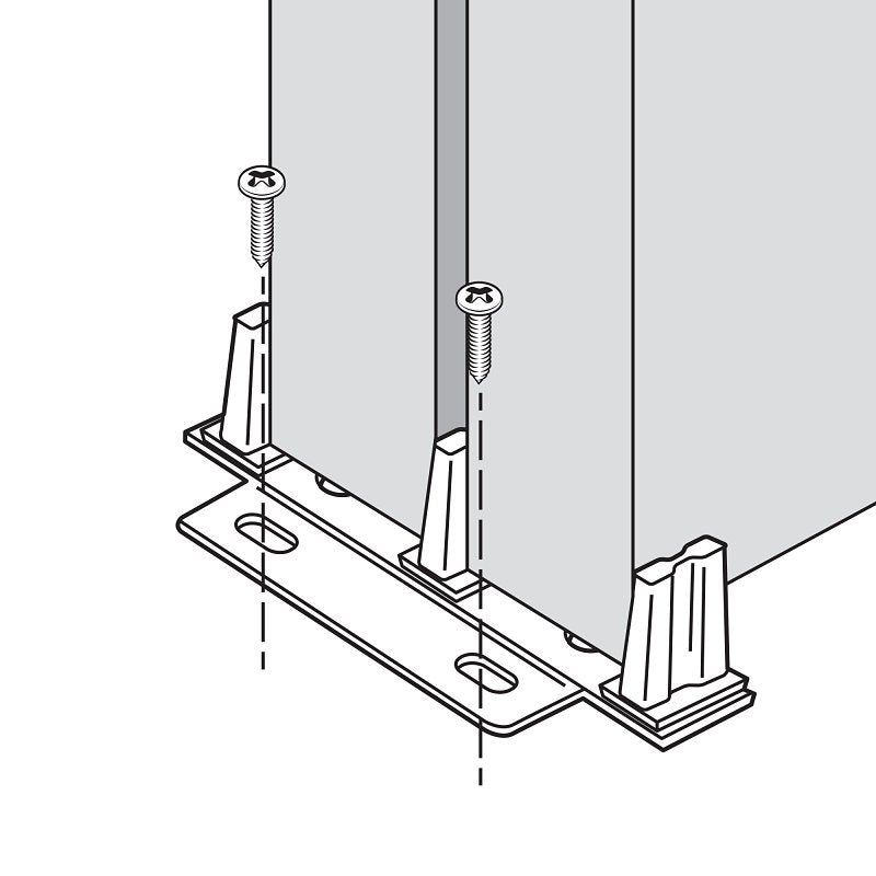 Prime-Line N 6796 Closet Guide, Nylon/Steel, Floor Mounting