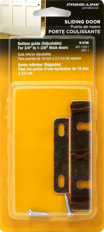 Prime-Line N 6796 Closet Guide, Nylon/Steel, Floor Mounting