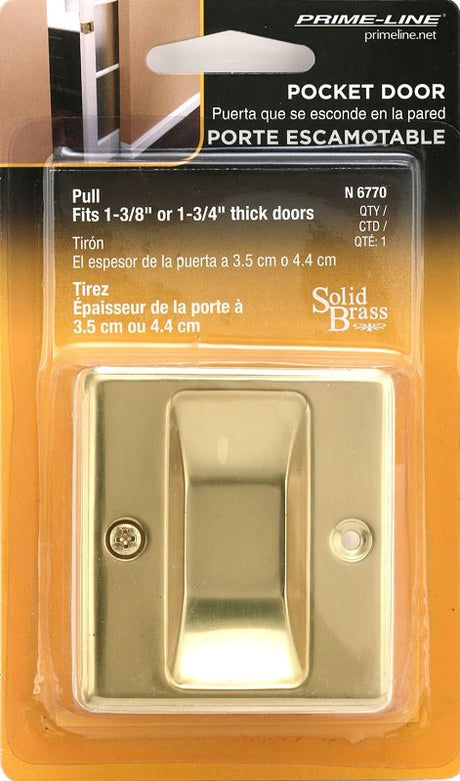Prime-Line N 6770 Passage, Brass, Polished Brass