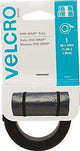 VELCRO Brand One Wrap 90302 Hook and Loop Fastener, 3/4 in W, 48 in L, Velcro, Black, Pack of 6