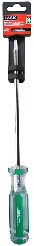 Task T50443C Screwdriver, #1 Drive, Robertson Drive, 8 in L Shank, Cellulose Acetate Handle, Hard Grip Handle