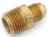Anderson Metals 754048-0804 Tube Connector, 1/2 x 1/4 in, Flare x MPT, Brass