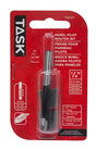 Task T24227 Panel Pilot Router Bit, 1/4 in Dia Cutter, 1/4 in Dia Shank, Steel/Tungsten Carbide