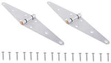 ProSource HSH-G06-C2PS Strap Hinge, 2.6 mm Thick Leaf, 6 in, Steel, 180 Range of Motion