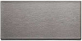 Aspect A5250 Wall Tile, 6 in L, 3 in W, 1/8 in Thick, Metal, Brushed Stainless Steel, Pack of 5