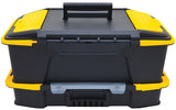 Stanley Click &#x27;n&#x27; Connect Series STST19900 Tool Box, 30 lb, Plastic, Black/Yellow, 2-Drawer