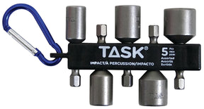 TASK T67395 Magnetic Nutsetter Assortment with Carabiner Clip