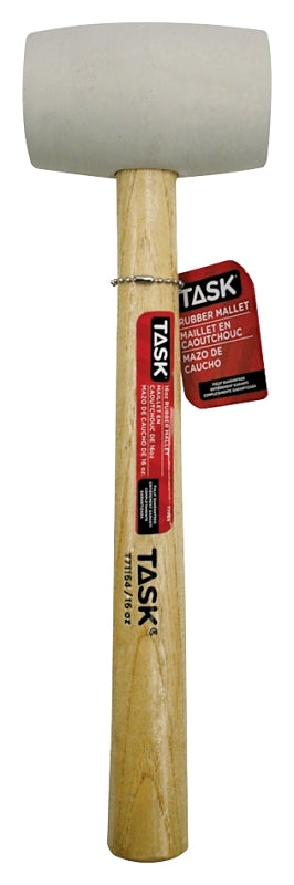 TASK T71164 Mallet, 16 oz Head, Rubber Head