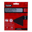 TASK T13045 Sanding Disc, 5 in Dia, 60 Grit, Aluminum Oxide Abrasive, 8-Hole