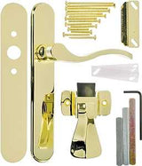 Wright Products VBG115PB Door Lever Lockset, Brass, 3/4 to 2 in Thick Door