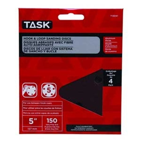 TASK T13053 Sanding Disc, 5 in Dia, 240 Grit, Aluminum Oxide Abrasive, 8-Hole